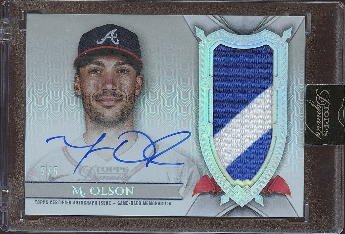 Matt Olson 2024 Topps Dynasty Auto Autograph Game Worn Patch