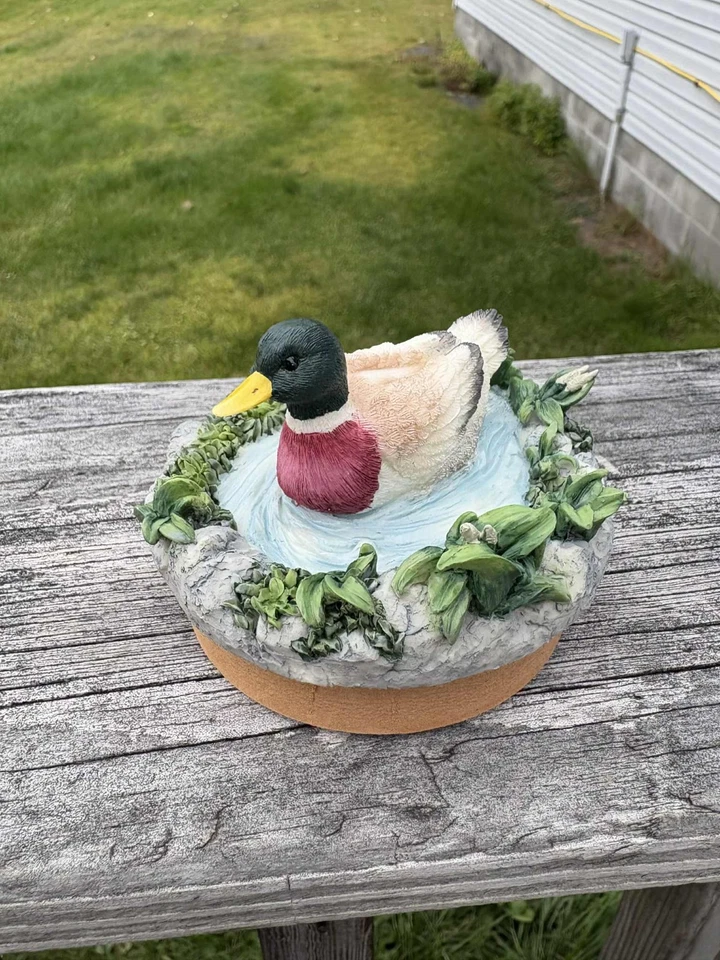 1999 Our America Mallard Duck Candle Topper with Box - Image 4 of 4