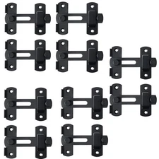 10PCS Flip Latch Gate Latches, 4 inch Heavy Duty Gate Hardware,Safety Door Lock