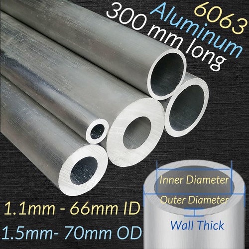 Produktbild von QUARKZMAN Messing Rundrohr-Set 1–10 Mm Ø X 0,2 Mm Wand X 300 Mm – 10 Größen, Nahtlos, Für DIY & Dekoration