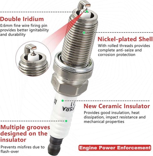 6 Ignition Bobinas W/Spark Plug For Nissan Altima Maxima Quest Murano 3.5L UF349 - Picture 9 of 15