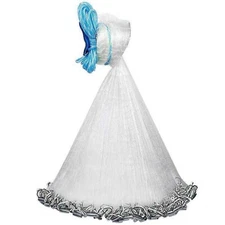 Radius Fishing Cast Net Bait Trap Easy Throw Heavy Duty Design Featuring