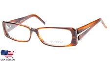 NEW FREEDOM collection GO-4017 BRN BROWN HAVANA EYEGLASSES FRAME 55-13-135 B29mm