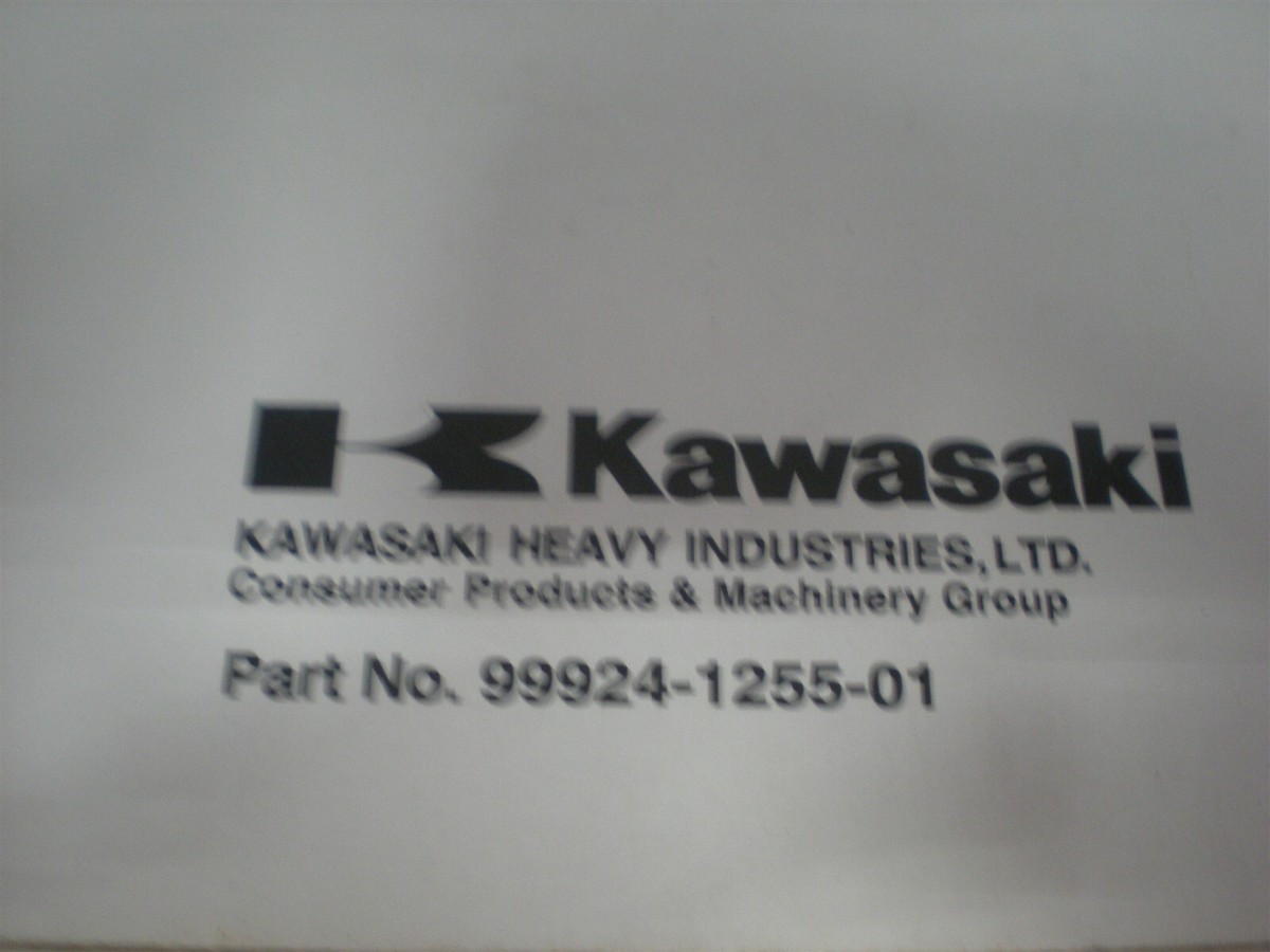 OEM Kawasaki Service Manual 2000 ZX900 99924-1255-01 | eBay UK
