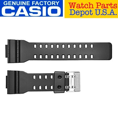 Genuine Casio 10427899 Resin G-Shock Black Watch Band GA-110RG GA110RG - NEW!