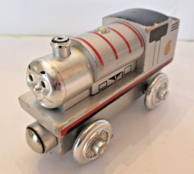Thomas Wooden Railway 2003 LTD 60 Year Percy Silver Train Toy