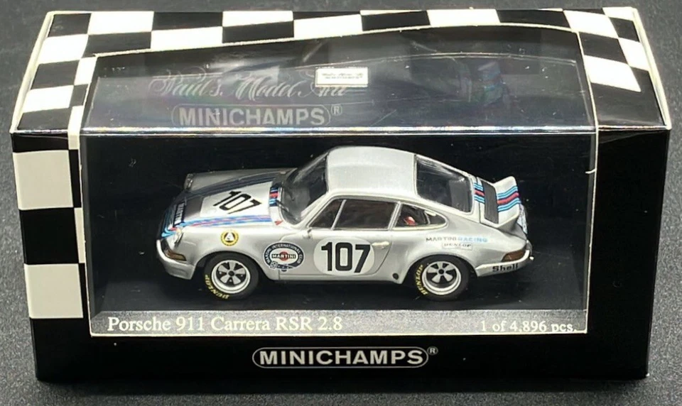 Minichamps 1/43 Porsche 911 RSR 2.8 Targa Fiorio 1973 Pucci #103 430736907 - Image 3 of 4