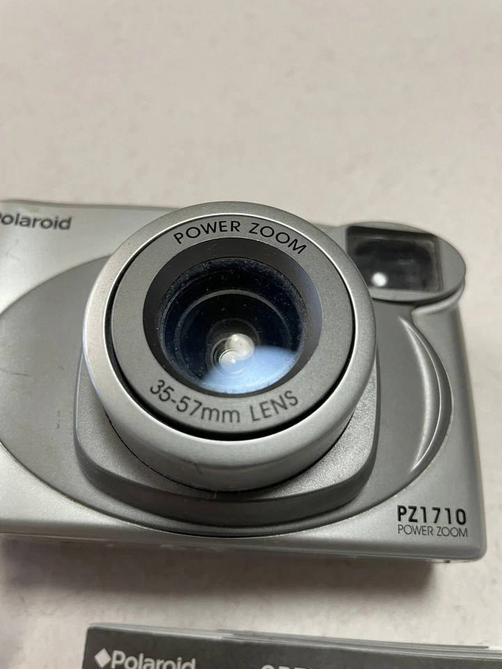 Polaroid PZ1710 Power Zoom 35-57mm Point & Shoot 35mm Film Camera UNTESTED - Image 4 of 4