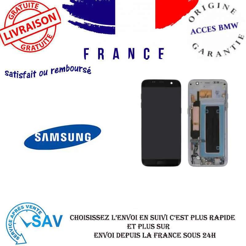 Ecran LCD et Vitre tactile Noir Sur Châssis Pour Samsung Galaxy S7 Edge (G935) - Photo 1/1