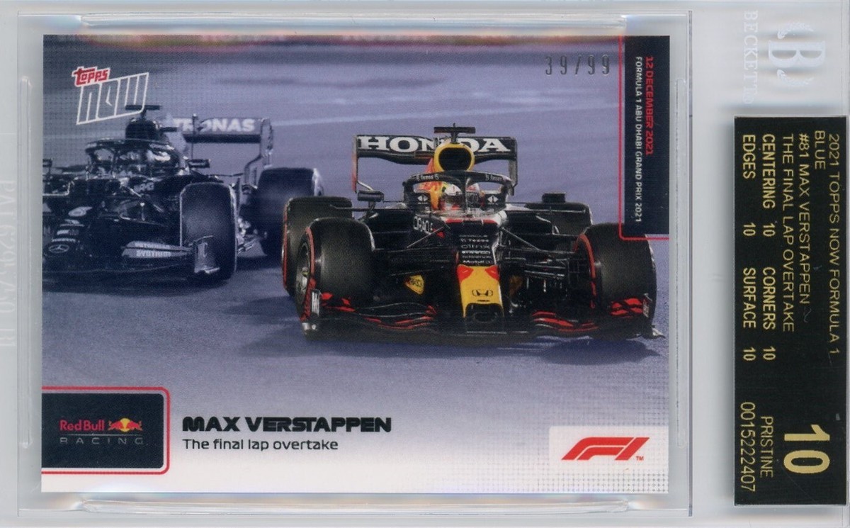 2021ToppsNow Formula1 #81 Max Verstappen