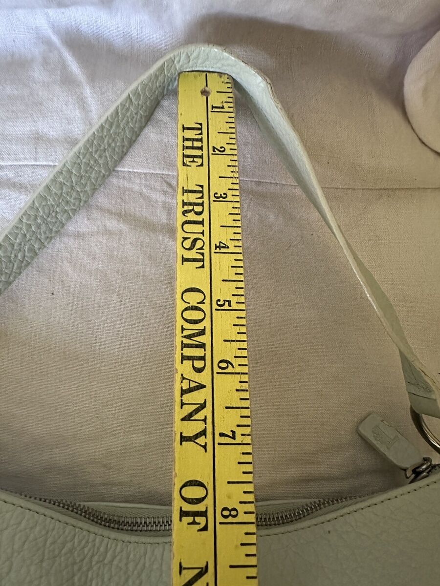 Tods Mint Pebbled Leather Shoulder hand Bag Purse Light Tods Mint Pebbled Leather Shoulder hand Bag Purse Light