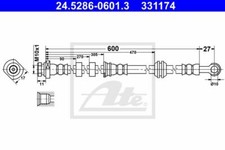 Flexible de frein Peugeot 4007