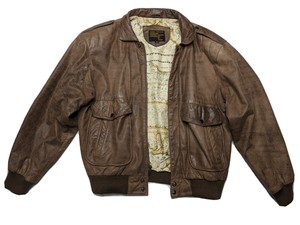 Vtg Adler Distressed Leather Bomber Jacket Men Medium B 90 A 2 Flight Motorcycle Ebay