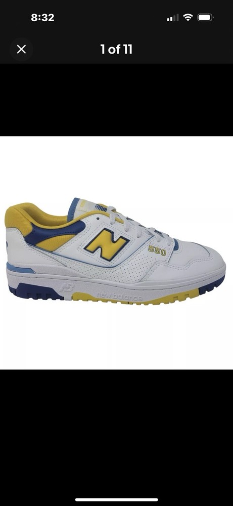 New Balance 550 BB550NCG Mens Size 12 Blue Yellow white condition brand new