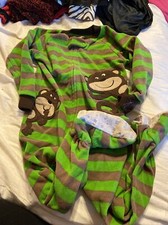 Carter  s Monkey Pajamas With Feet 24month