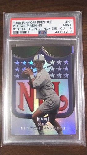 1998 Playoff Prestige Best of the NFL Non Die-Cut Peyton Manning RC PSA 9 Pop 1