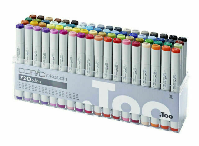 Copic S72-A Sketch Set - 72 Piece for sale online | eBay