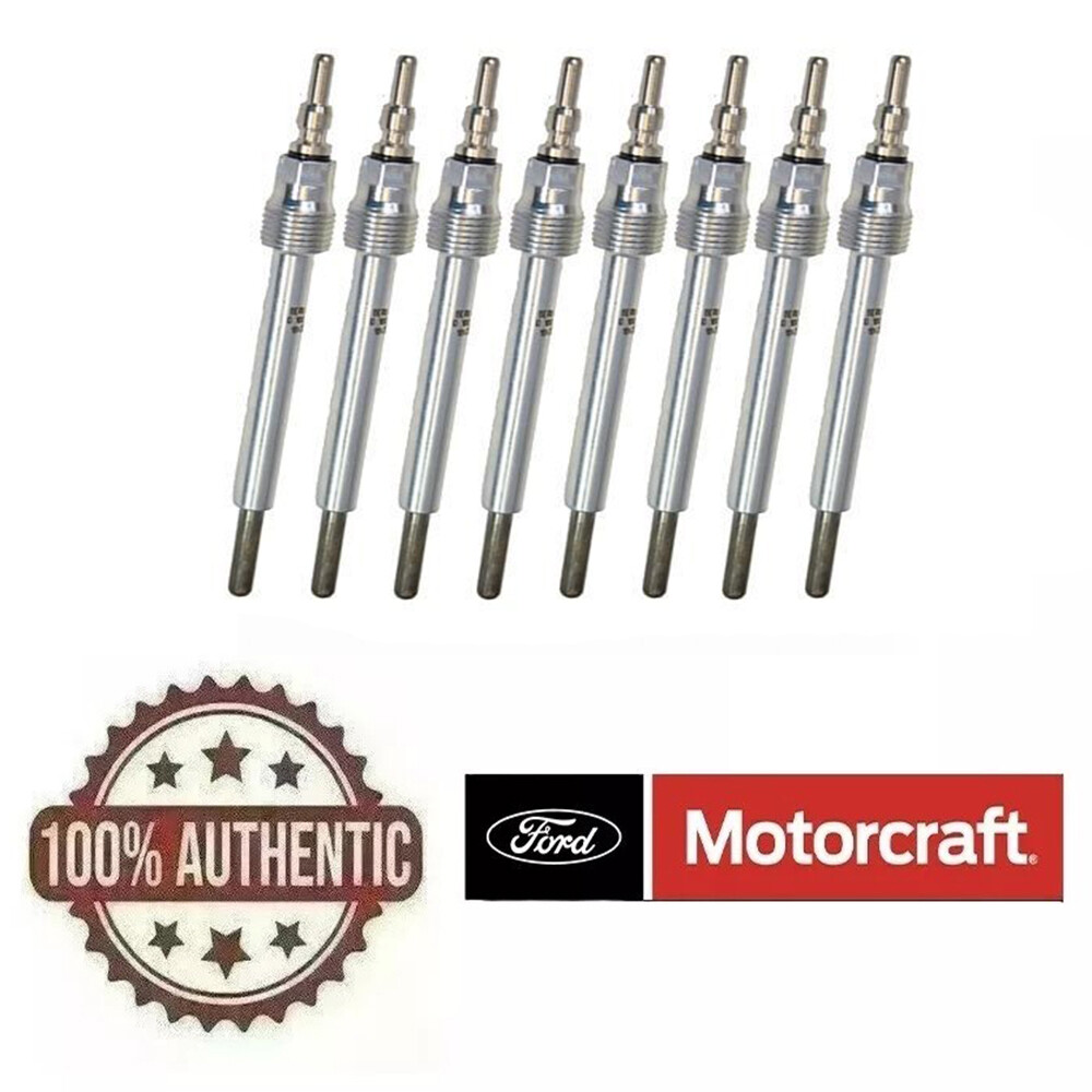 Motorcraft ZD13 Diesel Glow Plug Set of 8 for Ford Pickup Van Excursion 6.0L New