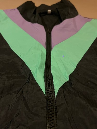 80s 90s Nylon Shell Suit Tracksuit Costume Fancy Dress Up Disco Accessories - Picture 4 of 15