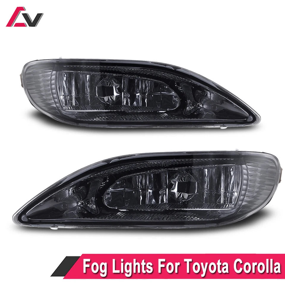 Par de luces antiniebla de parachoques de humo para Toyota Corolla 2005-2008 + cableado + interruptor LR Foto 4 de 4