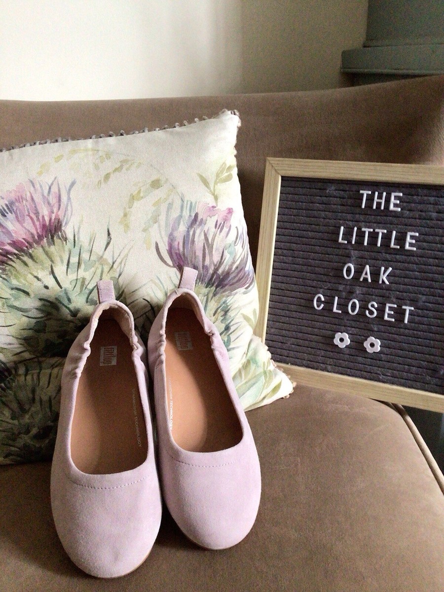 Fitflop Allegro Lilac Suede Ballet Size UK6