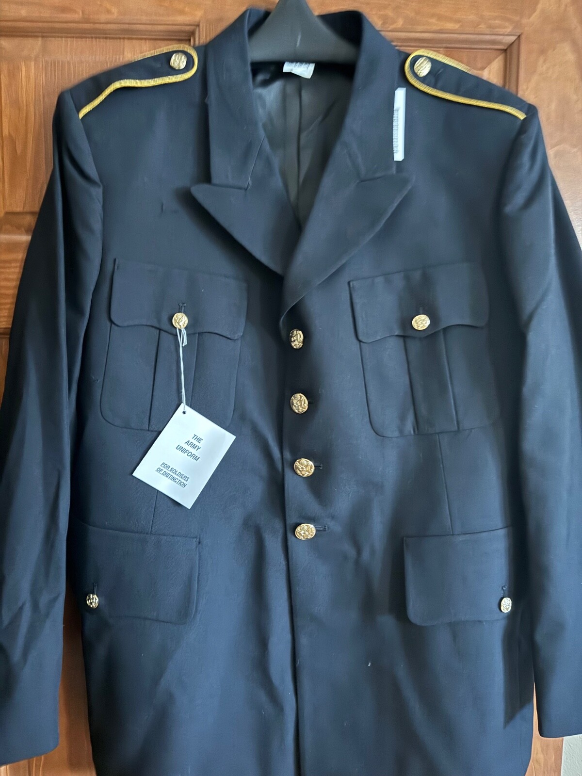 US ARMY MEN'S 43R MILITARY SERVICE DRESS BLUE BLUES ASU UNIFORM COAT JACKET