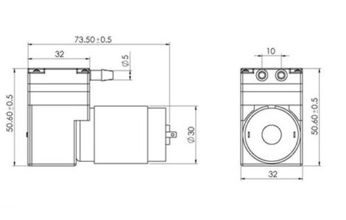 DC 12V 65Kpa DC micro vacuum pump Pumping air sampling Pressure pumps 65Kpa car - Picture 3 of 3