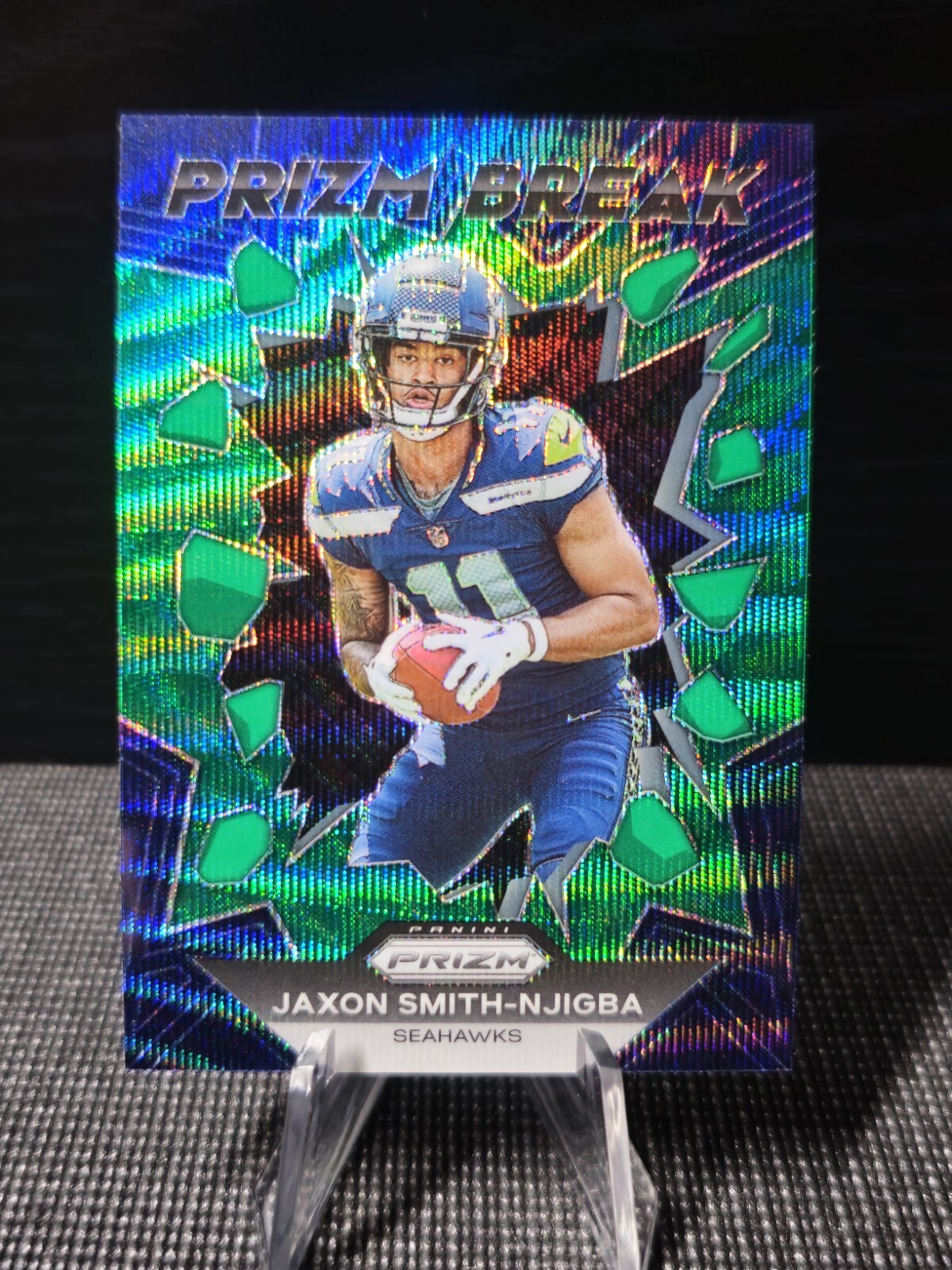 2023 Panini Prizm Jaxon Smith-Njigba Prizm Break Prizms Green Wave Seahawks