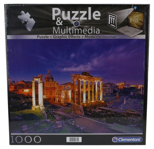 Clementoni Puzzle & Multimedia 1000 Teile Forum Romanum Rom Bei Nacht-image