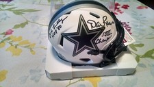  Dallas Cowboys lunar eclipse signed mini by DAN REEVES, BOB LILLY