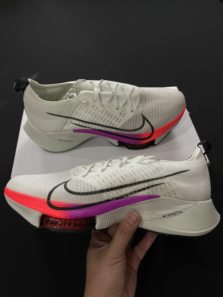 Nike Air Zoom Tempo Next Flyknit White Black Hyper Violet CI9923 100 Men s 13