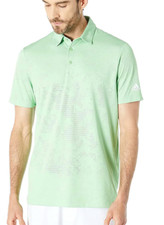 ADIDAS GOLF Men's CAMO Mesh Short Sleeve Golf Polo Shirt Super Green Sz M NWT