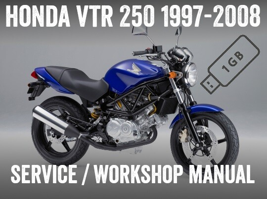 1997-2008 Honda VTR250 VTR 250 Repair Workshop Service Manual PDF