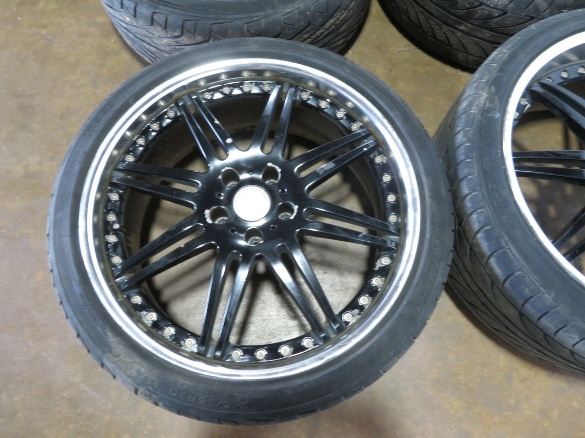 JDM SEIKEN NKB ELITE 8 RIMS AND TIRES WHEEL 20X8.5 OFF+37 5X114.3