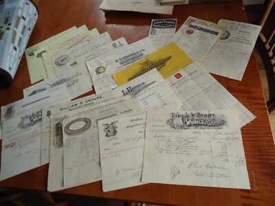 Big Lot Antique Letterheads RCA Victor , Tires , Jewelry , Flour MUCH MORE