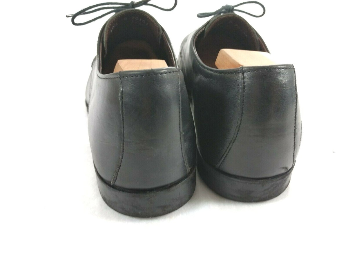 ALLEN EDMONDS Tribeca Apron Toe Black Leather Oxford Dress  display picture 3