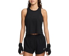Nike Women's One Classic Breathable Dri-FIT Tank Top Size Small Black Cropped