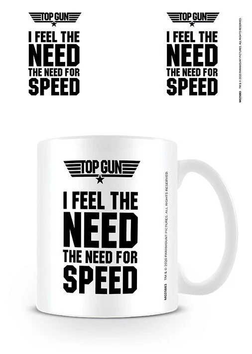 PYRAMID TOP GUN I FEEL THE NEED FOR SPEED MUG NEW GIFT BOXED 100% OFFICIAL MERCH