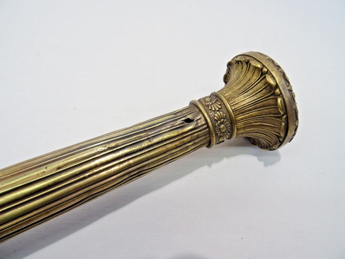 ALTES PAAR KERZENLEUCHTER KERZENSTÄNDER EMPIRE BRONZE CANDLESTICK LEUCHTER CANDELIERE - Bild 10 von 13