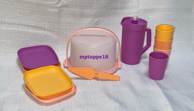   Brand New Tupperware 11-PC MINI PARTY KIDS SET ~ Multicolor*