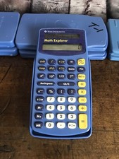 Lot of 7 Used Texas instrument Math Explorer Calculators