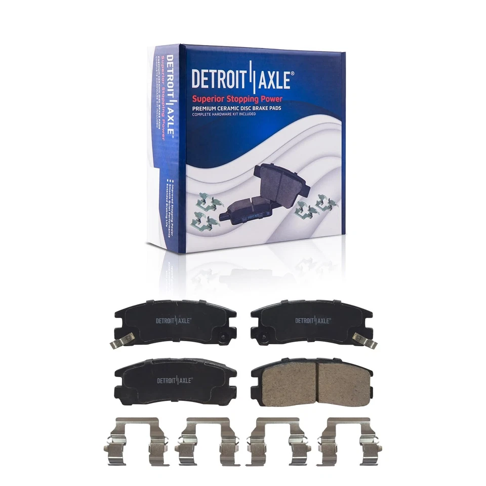 10.28" Rear Disc Rotors Ceramic Brake Pads for 2006 - 2012 Eclipse Galant 2.4L - Image 4 of 4