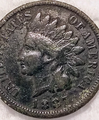 1887 Indian Head Cent Nice Coin - VG/F - #13065