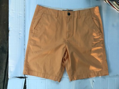 Classic Fit Chino Shorts Size 34 Orange 