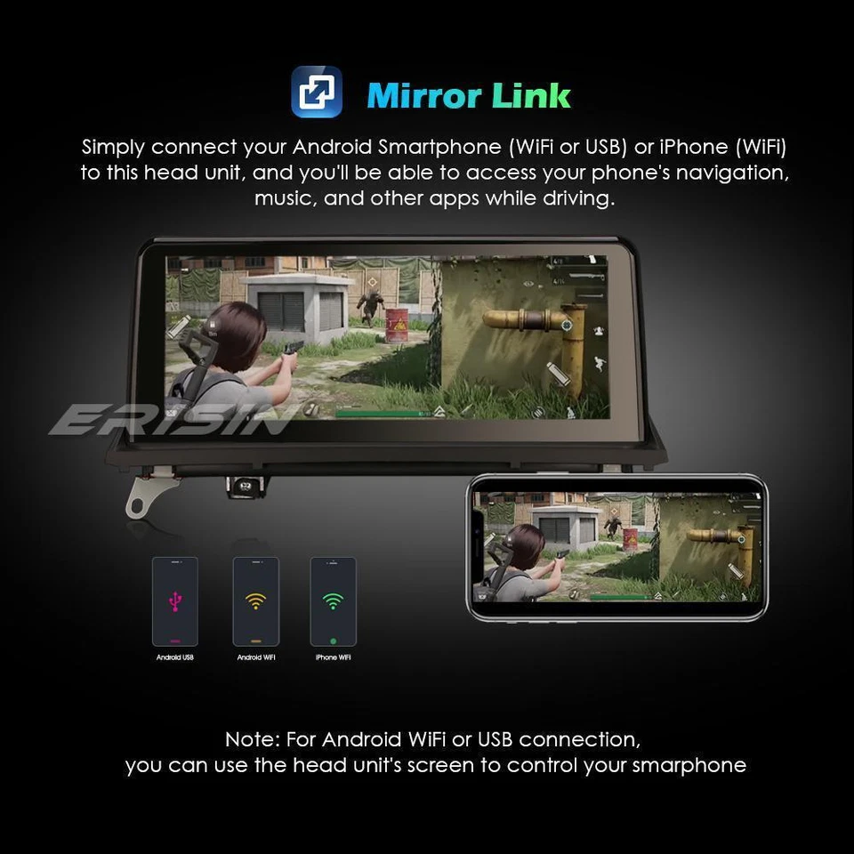 10.25” CarPlay Android 11.0 Autoradio GPS Navi für BMW X5 E70 X6 E71 CIC DAB+IPS - Bild 4 von 4