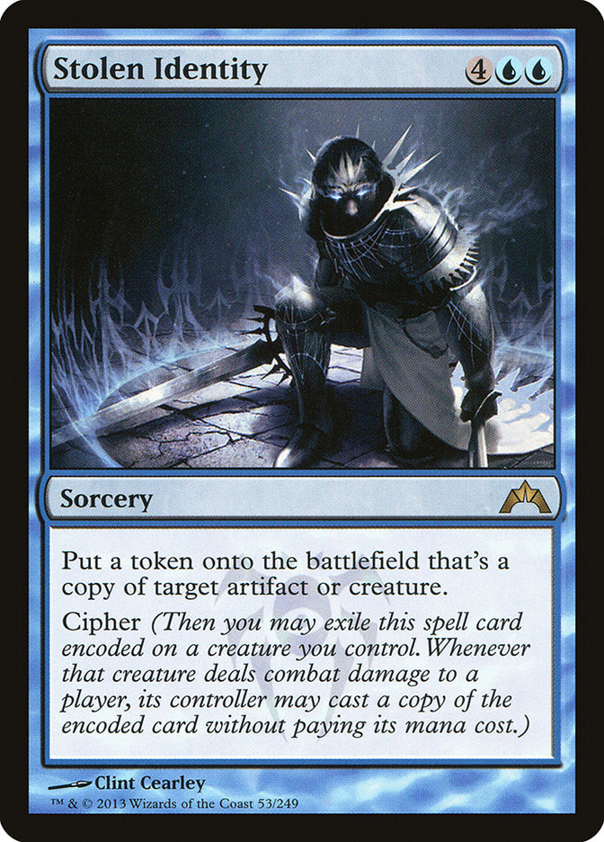 mtg cards stolen Stolen Identity 53 Rare Gatecrash GTC MTG