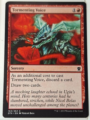 Tormenting Voice - Dragons of Tarkir - Magic the Gathering MTG Nice!