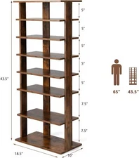 Shoe Storage Rack Shoes Organizer Firm Pairs Cabinet Woodhaven Storage Box •