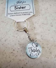 Sister Keychain Resin Gift For Sisters Birthday, Christmas