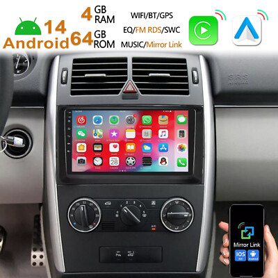 Android14 Für Mercedes Benz W639 W169 Sprinter Viano Autoradio 4G+64G GPS Navi